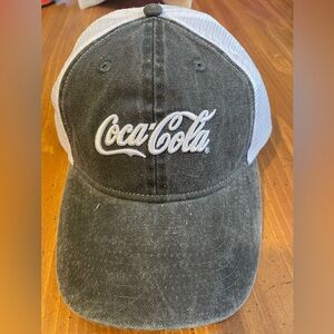 Coca-Cola Gray Embroidered Coca-Cola With White Mesh Back